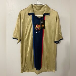 Barcelona Xavi 2001/02 Soccer Men’s Jersey Size Medium Dry-Fit